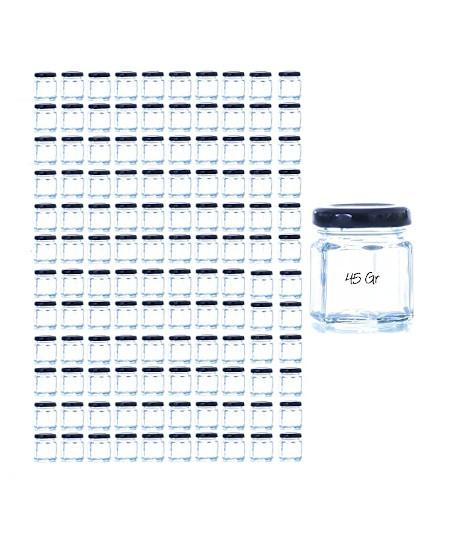 Tarros de Cristal para conservas Pack 40 Unidades de Botes de Cristal con  Tapa frascos de Vidrio con Tapas Incluidas recipientes de Cristal para