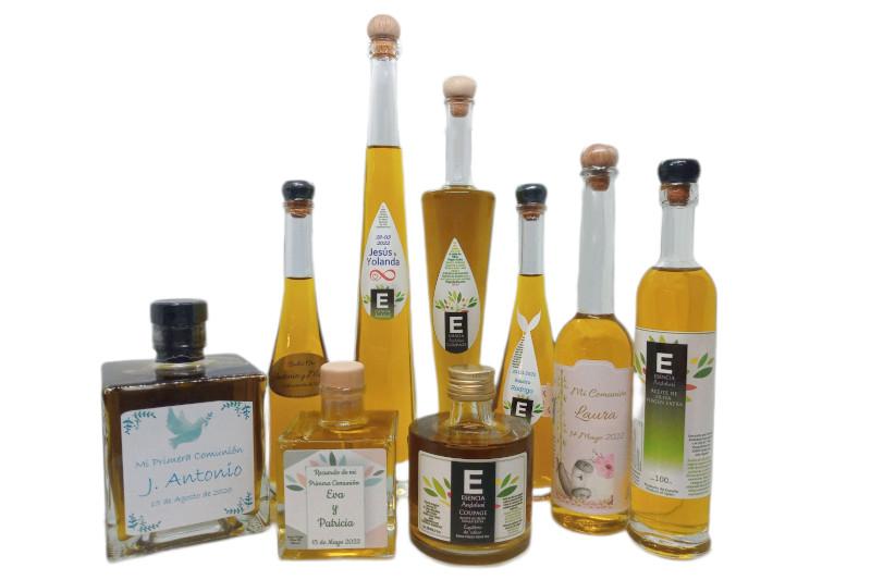 Variedad Botellas para Regalos con Aceite de Oliva Virgen Extra Esencia Andalusí