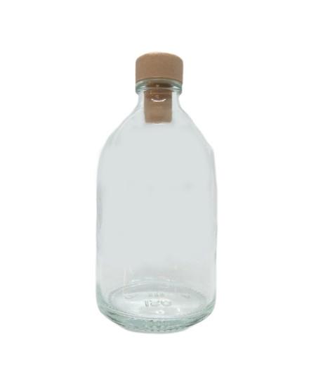 Botellitas de cristal pequeñas para rellenar de 100ml, 50ml y 30ml (12 o 24  uds) Botellas de vidrio vacías multiusos reutilizables para envasar  bebidas, licores, con tapón de corcho (12, 50 ml) 