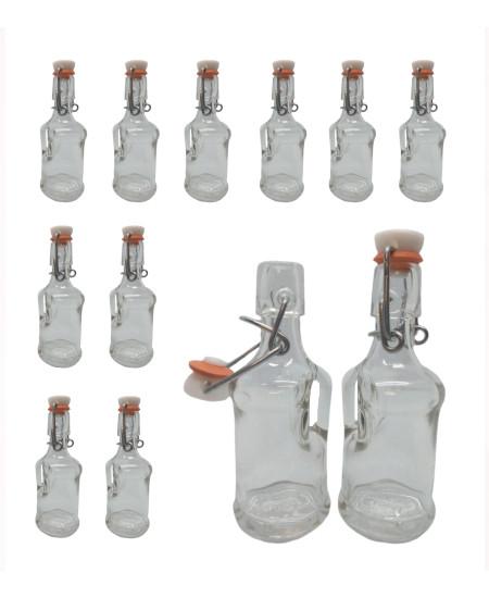 Botellas de cristal con tapón mecánico y asa de 40 ml (15/30 uds)